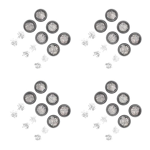 Pezzi paillettes argento - pezzi,